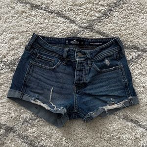 low waisted jean shorts